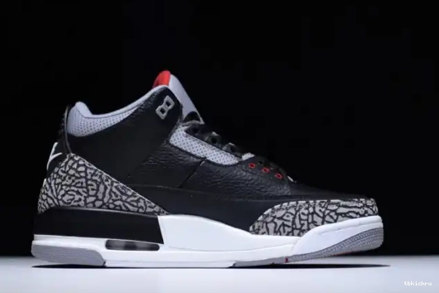 Reps TBK 854262-001 3 Black Jordan Air Cement 0521